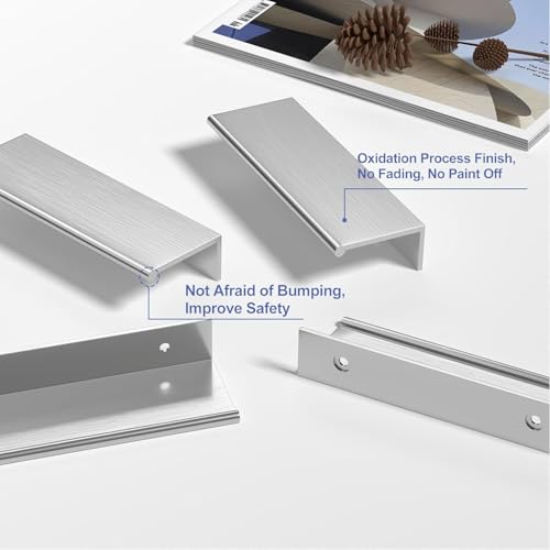 Peaha 25 Pack Kitchen Cabinet Handles 2-1/2" Brushed Nickel Cabinet Pulls - color: Brushed Nickel, size: Hole Centers:2-1/2in(64mm)