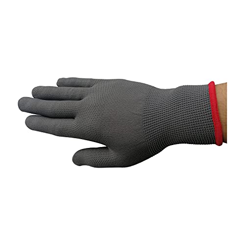 Vinyl Wrap Gloves, Professional Anti-Static Application Gloves,Dust-Free Working,PC Building(Grey,2 pairs) - size: 4 Count (Pack of 1)