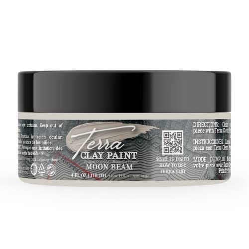 Dixie Belle Paint Company Terra Clay Paint - Moon Beam (4oz) - color: Moon Beam, size: 4 Fl Oz (Pack of 1)