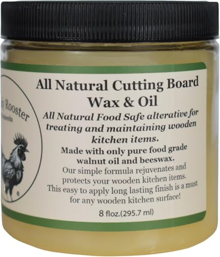 Refined Walnut Oil & Beeswax Cutting Board Wax, Unscented 8oz w/Brush Set - size: 8 Fl Oz + Brush Set