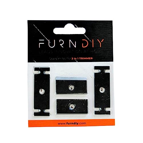 Furndiy 3in1 Edge Banding Trimmer Spare Knives - Edgebanding Trimmer - Edgebanding Cutter - Melamine Trimmer - Melamine Cutter - Edgebanding Trimming - Double Edge Trimmer - Based in USA - color: 3 in 1 Trimmer Spare Knives
