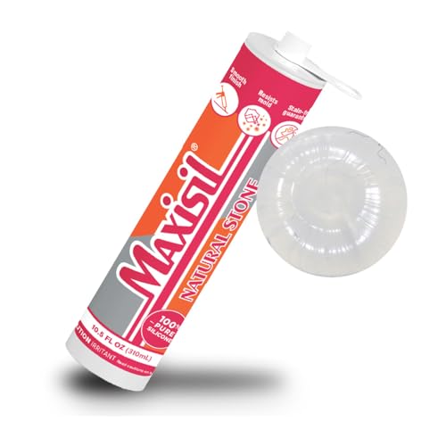 Maxisil Natural Stone Silicone Sealant 10.4 oz - N1 Clear, RDX1001CL - color: N1 Clear