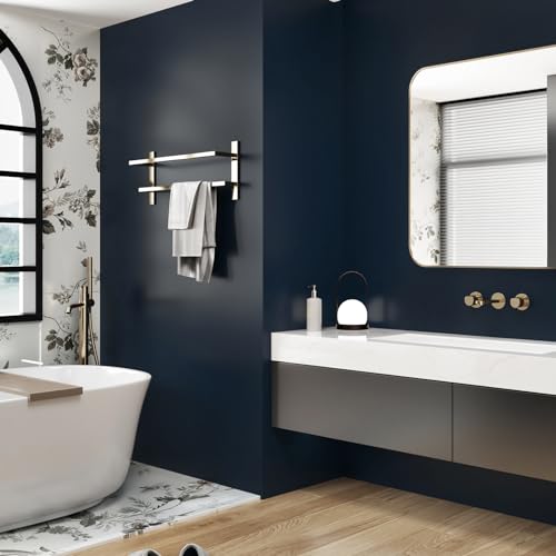 WESTICK Matte Blue Wallpaper Peel and Stick Modern Navy Wallpaper for Walls - color: 2. Navy Blue, size: 15.8" x 78"