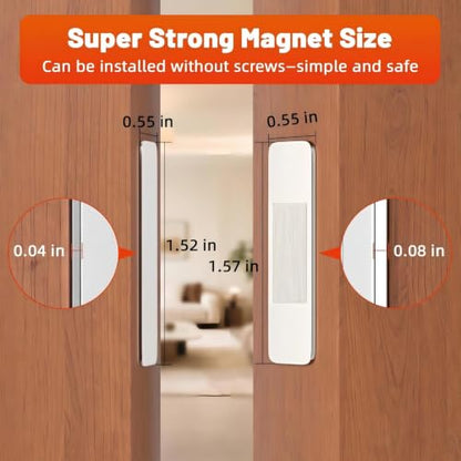 Jiayi 6 Pack Magnetic Door Catch Adhesive Cabinet Door Magnets for Closure