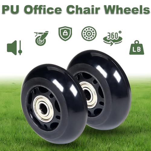 3" x 1" Chair Caster Wheels Office Chair Wheels Storage Cart Rolling Cart - size: 3 in