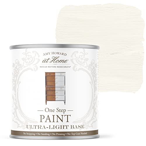 AMY HOWARD AT HOME Chalk-Based One Step Paint for Furniture, Cabinetry, Decor, Finish, and More | No Stripping, Sanding, or Priming | Ultra-Light Base | 16 Ounce | Barnboard - color: Barnboard, size: 16 Fl Oz (Pack of 1)