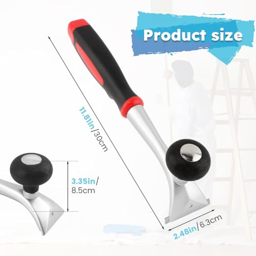 2-1/2" Ergonomic Carbide Scraper, Heavy‑Duty Handheld Paint Scraper