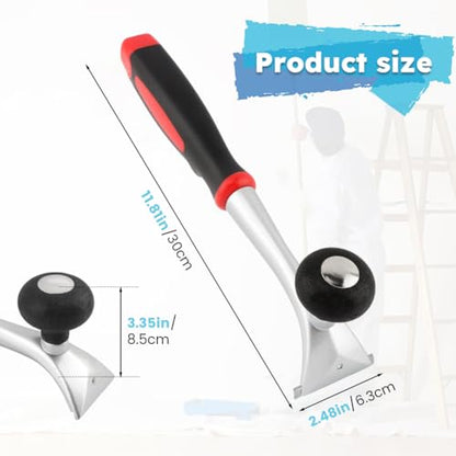 2-1/2" Ergonomic Carbide Scraper, Heavy‑Duty Handheld Paint Scraper