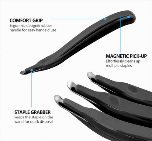KTRIO Magnetic Staple Remover Tool 6 Pack, Classic Black - size: 6 Count