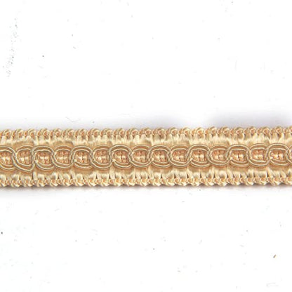 13 Yard Handmade Basic Trim,0.59" Diameter Gimp Braid - color: light coffee, size: 13
