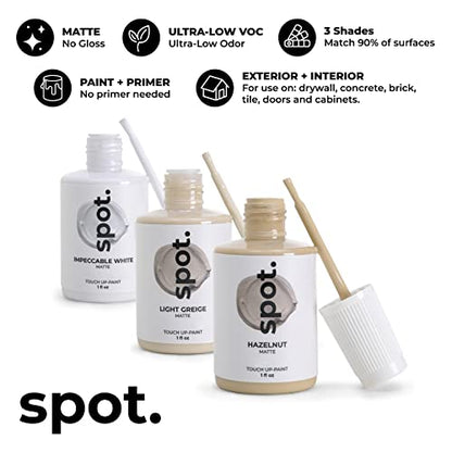 spot. Bundle Touch Up-Paint Beige Matte 3 Pack and White Matte 3 Pack