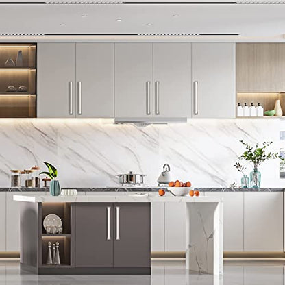 Asidrama 20 Pack 7.5 inch Brushed Satin Nickel Kitchen Cabinet Handles - color: Brushed Satin Nickel, size: 7.5" Hole Center(192mm)