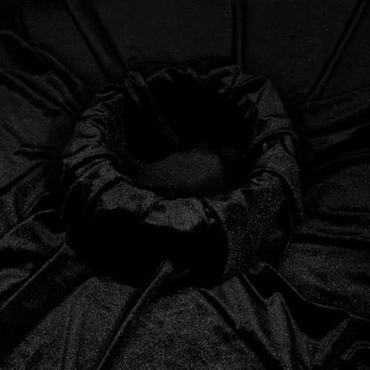 KKJIAF 2 Yard Black Stretch Velvet Fabric 60" Wide for DIY Crafts - color: Black, size: 2 Yard