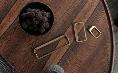 Goo-Ki Champagne Bronze Cabinet Pulls with Hole Center 2.5''(64MM),Modern Zinc Alloy Finger Pulls for Drawer,Wardrobe,Cupboard,6 Pack - color: Champagne Bronze, size: 2.5'' HOLE CENTERS