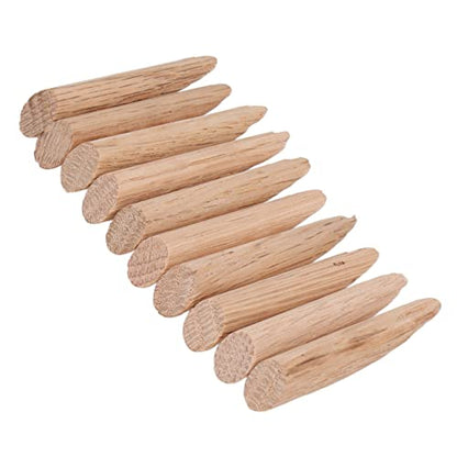 Wood Pocket Hole Plugs, 50-Pack Oak Wooden Dowel Jigs for Woodworking Projects