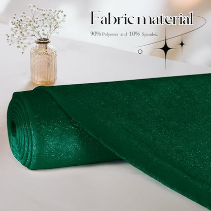 1 Yard Stretch Velvet Fabric, Hunter Green, 60 Inch Wide - color: Hunter Green, size: 1Yard