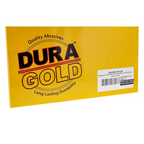 Dura-Gold 6" Wet or Dry Sanding Discs, Grits 1000, 1500, 2000, 3000, H & L - size: Variety Grit