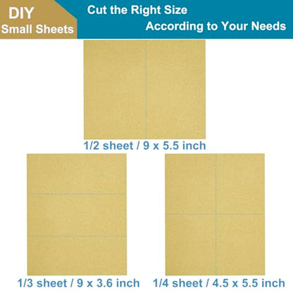 12 Pack Aluminum Oxide Sandpaper, 9x11 Inch 80 Grit Sand Paper Sheets for Wood Metal Wet Dry Sanding Block Sander - size: 80Grit-9x11Inch