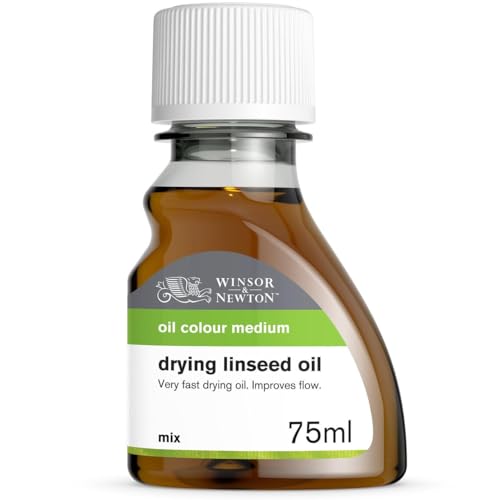 Winsor and Newton Oil Colour Drying Linseed Oil 75ml (Bttl),WN3021742 - style: Drying Linseed Oil