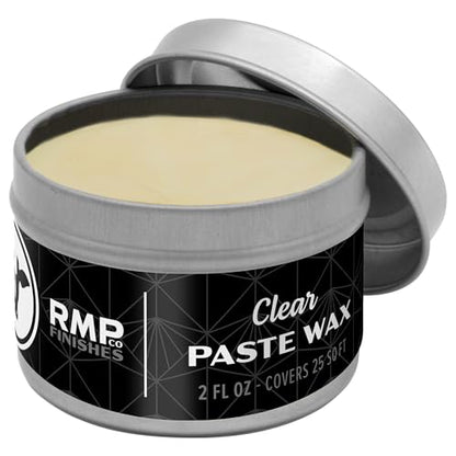 RMP Finishes Paste Wax for Wood Finishing, Use over Milk Paint, Furniture, Kitchen Cabinets, and Tabletops, Clear, 2 oz. - color: Clear, size: 2 Ounce (Pack of 1)
