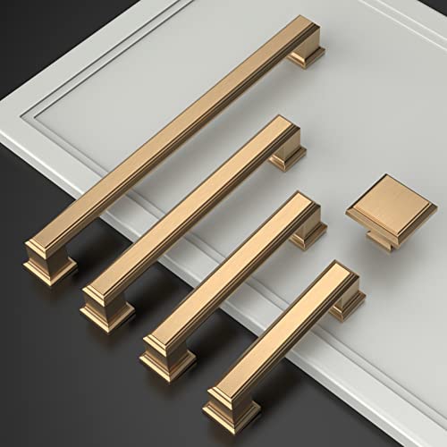 Asidrama 20 Pack 7.5 inch Champagne Bronze Kitchen Cabinet Handles - color: Champagne Bronze, size: 7.5" Hole Center(192mm)