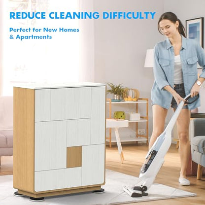 16-Pack Furniture Movers Sliders for Carpet & Hardwood Floors, Save 80% Effort Safely and Easily, The Glide Tool Set for Heavy Furniture and Appliances, Reusable Moving Pads (16 Plastic 3.5" Sliders) - size: 16 Plastic 3.5" Sliders
