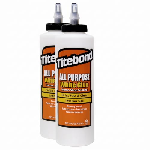 Titebond 5034 16 Oz. All Purpose White Glue (Pack of 2) - size: 16 fl oz (Pack of 2)
