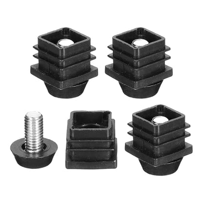uxcell 4 Set Leveling Feet, M8x20x20mm Adjustable Furniture Leg Leveling - size: M8x20x20mm