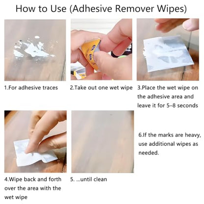 Adhesive Remover, Clean Up Wipes - 30 Count - Safely Removes Adhesive Residue, Rapidly Removes Labels, Car Stickers, Crayon, Tree Sap, Chewing Gum, Masking Tape, Marker pen, Glue and Decals - color: blue