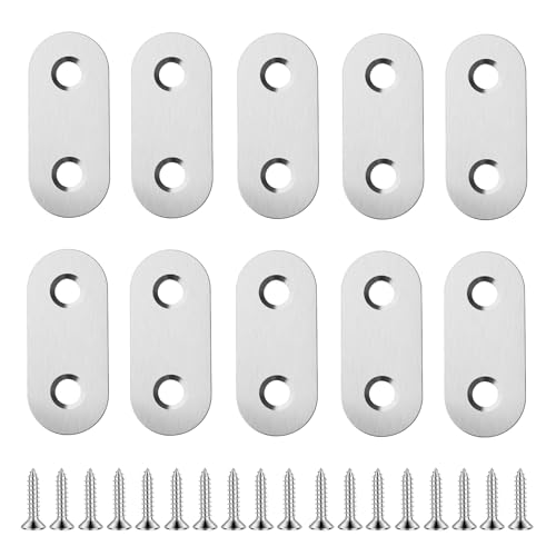 10pcs 37mm Flat Plate Straight Brackets - size: 10Pcs 37 Straight