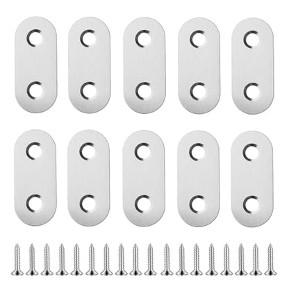 10pcs 37mm Flat Plate Straight Brackets - size: 10Pcs 37 Straight