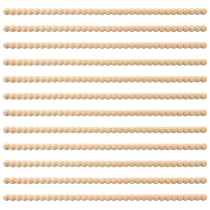 Nuanchu 12 Pcs Decorative Beaded Wood Trim Molding 15.75 Inch,14 mm - size: 14 mm