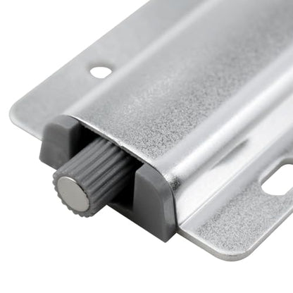 for Push Door Locks Cabinet Door Poppers Heavy Duty Touch Latch Press Door Lock for Drawer Closing Press Cabinet Hardware 2PCS (Silver)