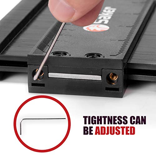Saker Contour Gauge Profile Tool 5 Inch Black - style: 5inch Black