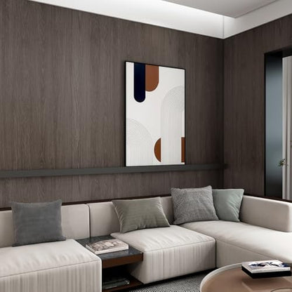 TOTIO 32x315inch Extra Wide Wood Grain Wallpaper Peel Stick Chocolate Brown Dark Walnut Texture Contact Paper Air Guide Slot Design Matte Thickened Self-Adhesive Wall Sticker Waterproof Vinyl Wrap - color: Chocolate Brown, size: 32" x 315"