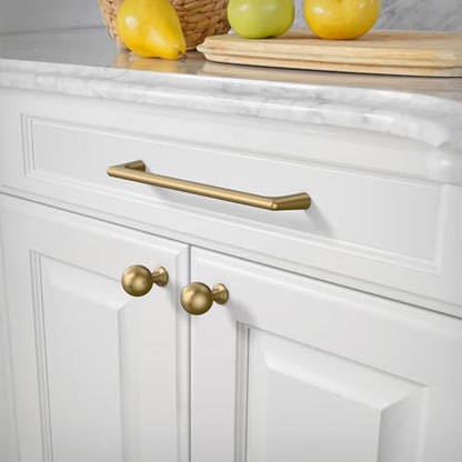 Amerdeco 10 Pack Champagne Bronze Cabinet Pulls 6.3 Inch(160MM) Hole Centers Kitchen Cabinet Handles Hardware Kitchen Handles for Cabinets Cupboard Handles Drawer Pulls ZH0041 - color: Champagne Bronze, size: 6.3" hole center