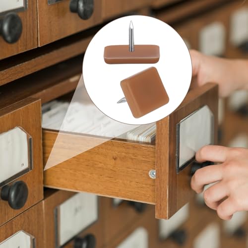 30 Pcs Tack-in Drawer Glides Drawer Slides 17×12mm Tack Glide for Repairing Dressers,Making The Drawers Slide Smoothly and Evenly