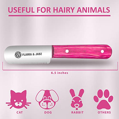 FJ Professional Stripping Knife, Right handed, 3 inch blade (Stainless Steel) (Medium, Pink) - color: Pink, size: Medium
