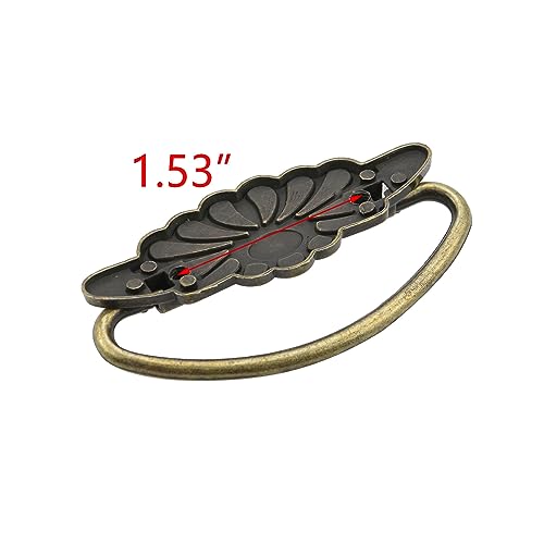 T Tulead Antique Looking Drawer Pulls Jewelry Cabinet Handles 10PCS