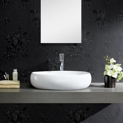 Erfoni Black Peel and Stick Wallpaper Black Floral Embossed Contact Paper - color: Black, size: 17.7" x 394"