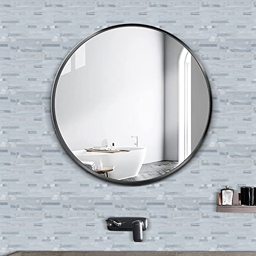 Midcard 10 Sheets Peel and Stick Backsplash PVC Wall Tile,for Kitchen Backsplash - color: Rectangular Light Blue with Metallic Silver