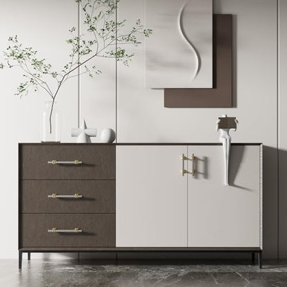 homdiy Silver and Gold Cabinet Pulls 3" Satin Nickel and Gold Cabinet Pulls - color: Brushed Nickel & Matte Gold, size: 3 Inch(76mm) Hole Centers