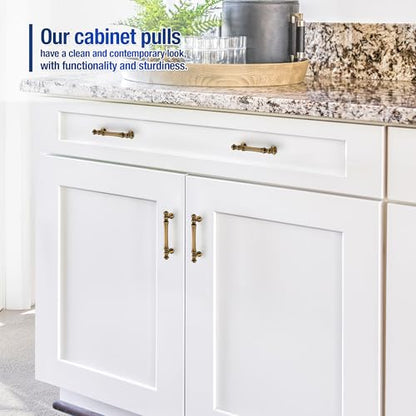French Brushed Antique Bronze Cabinet Handles Drawer Pulls 3-3/4 CC10 Pack - color: French Brushed Antique Bronze, size: 3-3/4 Inch Hole Center