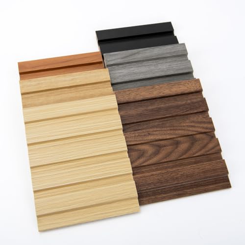 Art3d Wood Slat Wall Panels, Fluted MDF, 6-Pack Sample - color: Sample