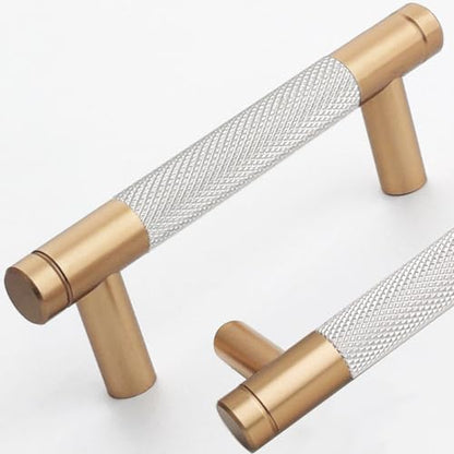 12 Pack 3 Inch 76 mm Bronze and Nickel Barrel Cabinet Pulls Cupboard Aluminum Handles Drawer Pull Cabinet Handles - color: Bronze and Nickel, size: 3 Inch