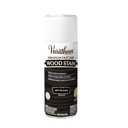 Varathane Premium Fast Dry Jet Black Wood Stain Spray - color: Jet Black, size: 10.25 Ounce (Pack of 1)