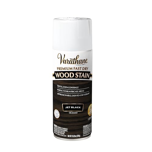 Varathane Premium Fast Dry Jet Black Wood Stain Spray - color: Jet Black, size: 10.25 Ounce (Pack of 1)
