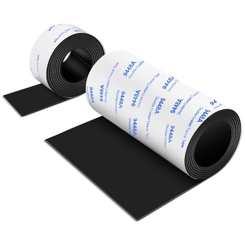 Non Slip Furniture Pads, 2 Rolls Rubber Adhesive Pads, Adhesive Rubber Pads for Furniture and Appliances 4x40 inch+1x40 inch - size: 2 Rubber Rolls 4x40 inch+1x40 inch