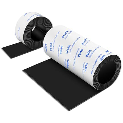 Non Slip Furniture Pads, 2 Rolls Rubber Adhesive Pads, Adhesive Rubber Pads for Furniture and Appliances 4x40 inch+1x40 inch - size: 2 Rubber Rolls 4x40 inch+1x40 inch