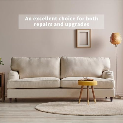 Ruisita Set of 8 Wood Furniture Legs 6 Inch Square Solid Wood Couch Legs Natural Wooden Replacement Legs for Sofa Furniture Armchair, Cabinet, Chair, Footstool, Mid Century Modern Dresser, Brown